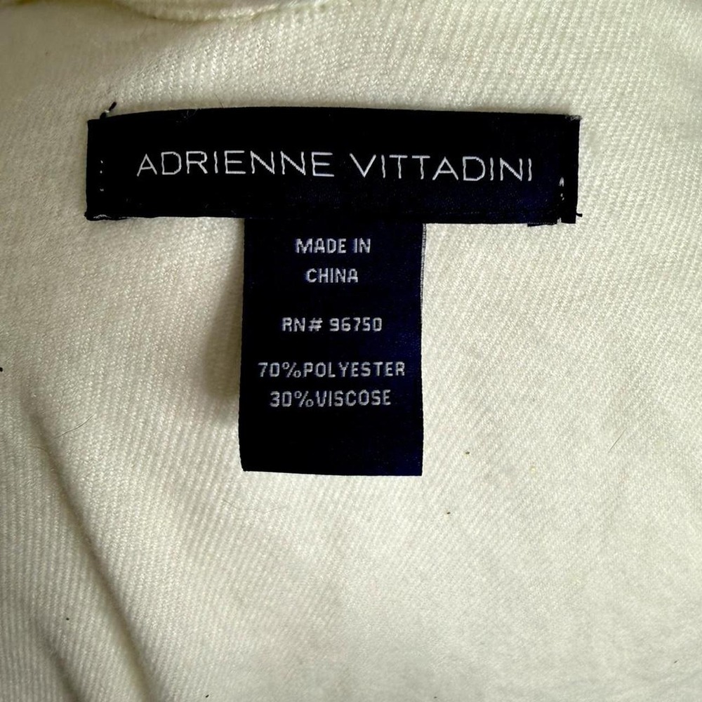 Adrienne Vittadini cream with gold sparkle shawl with fringe Warm Cozy‎ - Picture 5 of 5